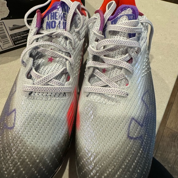 Under Armour Women's Blur Smoke MC Cleats SIZE 8 BRAND NEW - Picture 4 of 5